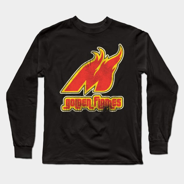 Defunct Moncton Golden Flames Hockey Team Long Sleeve T-Shirt by Defunctland